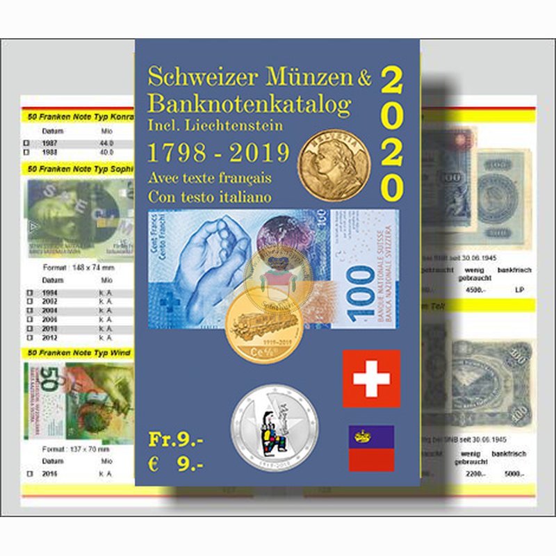 schweizer muenzen und banknotenkatalog 2020