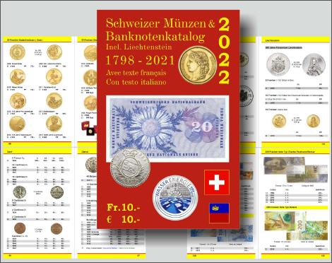 muenzenkatalog schweiz 2022 9783033088047